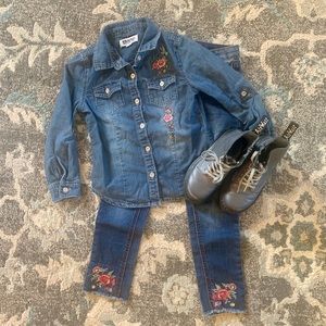 Girls fit with boots.